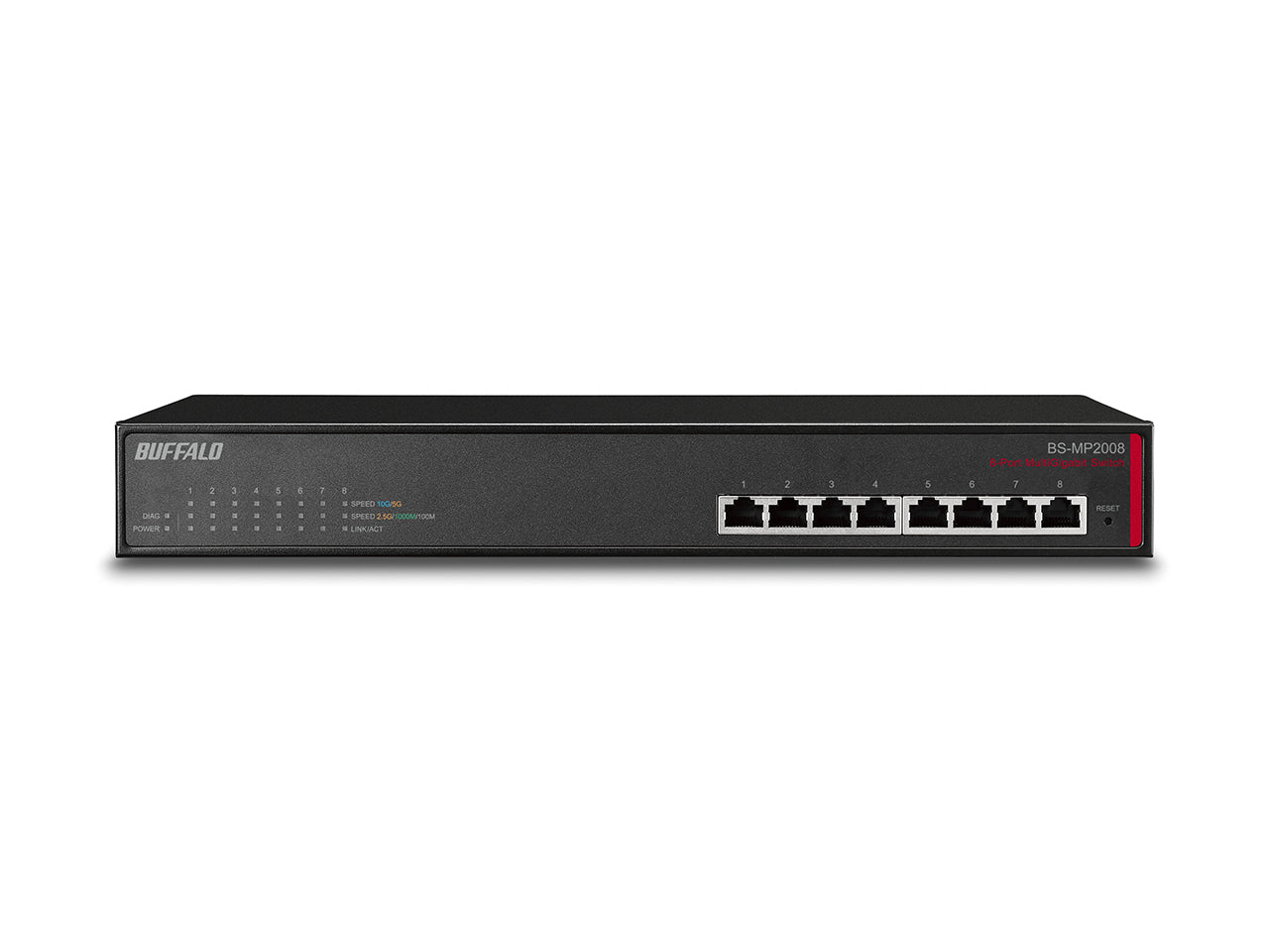 Buffalo Bs-Mp2008 Network Switch Managed L2 10G Ethernet (100/1000/10000) 19U Black