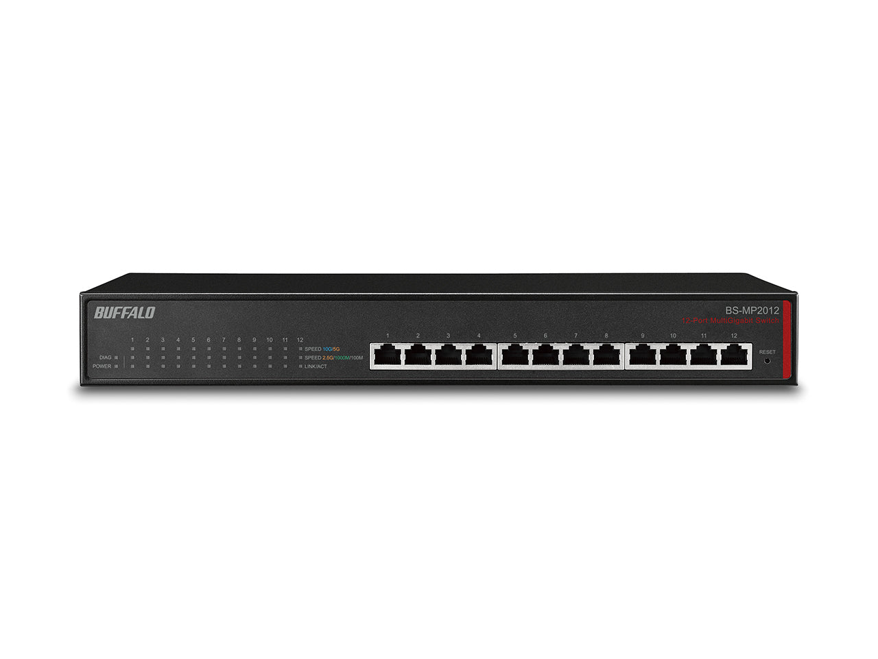 Buffalo Bs-Mp2012 Network Switch Managed L2 10G Ethernet (100/1000/10000) 19U Black