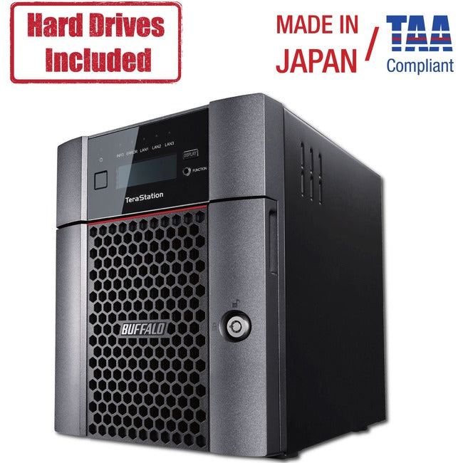 Buffalo Terastation 5410Dn Desktop 16Tb Nas Hard Drives Included