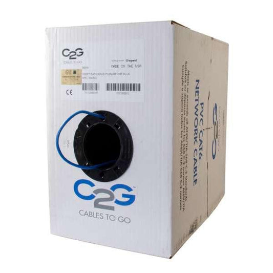 C2G 1000Ft Ca6 Networking Cable Blue 304.8 M Cat6 U/Utp (Utp)