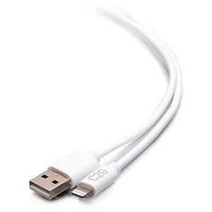 C2G 10Ft Lightning To Usb A - Power, Sync And Charging Cable - Mfi - White