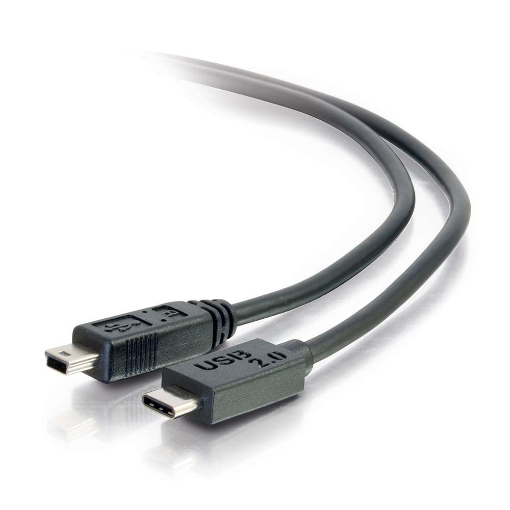 C2G 10Ft, Usb 2.0 Type C, Mini-Usb B Usb Cable 3.048 M Usb C Black