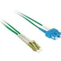 C2G 10M Lc/Sc Duplex 9/125 Fibre Optic Cable Green