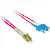 C2G 10M Lc/Sc Plenum-Rated Duplex 50/125 Multimode Fiber Patch Cable Fibre Optic Cable Red
