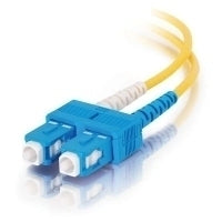 C2G 10M Sc/Sc Plenum-Rated Duplex 9/125 Single-Mode Fiber Patch Cable Fibre Optic Cable Yellow