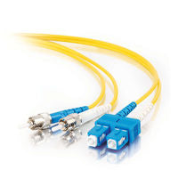 C2G 10M Sc/St Duplex 9/125 Single-Mode Fiber Patch Cable Fibre Optic Cable Yellow