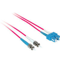 C2G 10M St/Sc Plenum-Rated 9/125 Duplex Single-Mode Fiber Patch Cable - Red Fiber Optic Cable 393.7" (10 M)