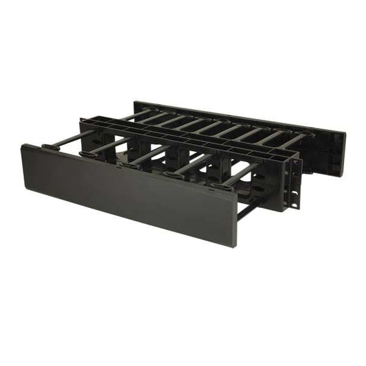 C2G 14598 Cable Organizer Rack Cable Tray Black