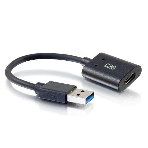 C2G 15Cm (6In) Usb-C® Female To Usb-A Male Superspeed Usb 5Gbps Adapter Converter