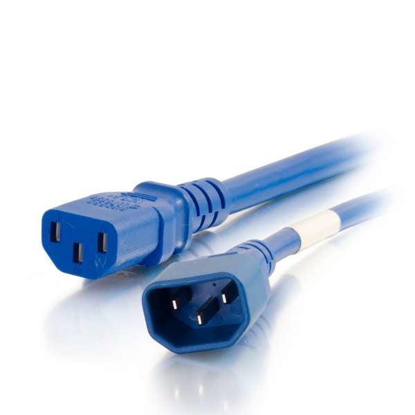 C2G 17474 Power Cable Blue 0.3 M C14 Coupler C13 Coupler