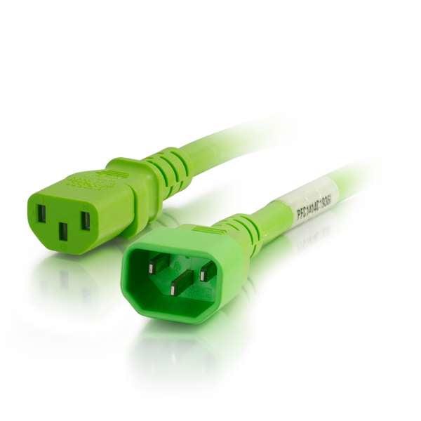 C2G 17483 Power Cable Green 0.6 M C14 Coupler C13 Coupler