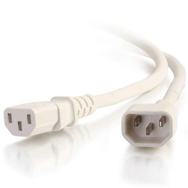 C2G 17485 Power Cable White 0.6 M C14 Coupler C13 Coupler