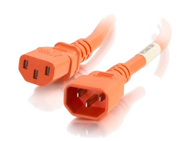 C2G 17488 Power Cable Orange 0.9 M C14 Coupler C13 Coupler