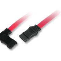 C2G 18In 7-Pin 180° To 90°-Side Serial Ata Device Cable Sata Cable 0.45 M Red