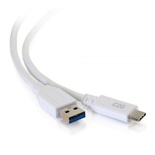 C2G 1.8M Usb-C® To Usb-A Superspeed Usb 5Gbps Cable M/M - White