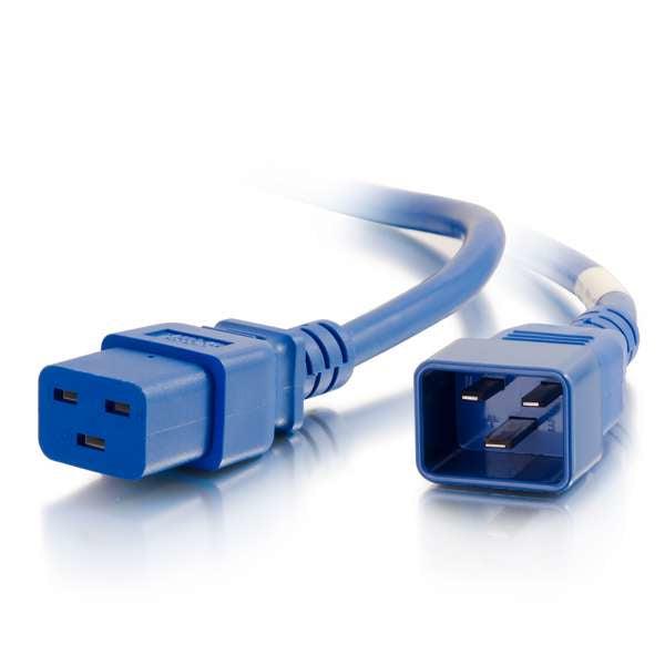 C2G 1Ft, Iec320C20/Iec320C19 Blue 0.3 M C20 Coupler C19 Coupler