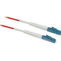 C2G 1M Lc/Lc Plenum-Rated 9/125 Simplex Single-Mode Fiber Patch Cable Fibre Optic Cable Red