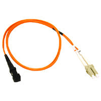 C2G 1M Lc/Mtrj Duplex 62.5/125 Multimode Fiber Patch Cable W/ Clips - Orange Fiber Optic Cable 39.4" (1 M)