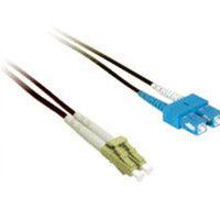 C2G 1M Lc/Sc Duplex 9/125 Single-Mode Fiber Patch Cable - Black Fiber Optic Cable 39.4" (1 M)