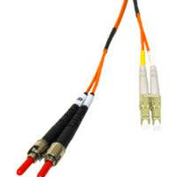 C2G 1M Lc/St Duplex 62.5/125 Multimode Fiber Patch Cable / Clips - Orange Fiber Optic Cable 39.4" (1 M)