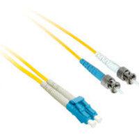C2G 1M Lc/St Plenum-Rated Duplex 9/125 Single-Mode Fiber Patch Cable Fibre Optic Cable Yellow