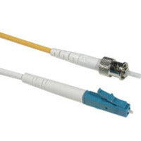 C2G 1M Lc/St Simplex 9/125 Single-Mode Fiber Patch Cable - Yellow Fiber Optic Cable 39.4" (1 M)