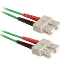 C2G 1M Sc/Sc Duplex 62.5/125 Multimode Fiber Patch Cable - Green Fiber Optic Cable 39.4" (1 M)