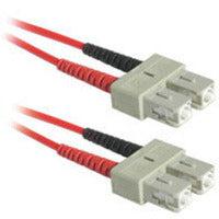C2G 1M Sc/Sc Duplex 62.5/125 Multimode Fiber Patch Cable - Red Fiber Optic Cable 39.4" (1 M)