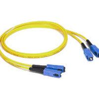 C2G 1M Sc/Sc Duplex 9/125 Single-Mode Fiber Patch Cable - Yellow Fiber Optic Cable 39.4" (1 M)