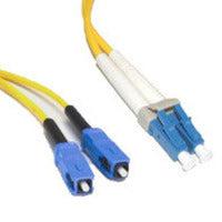 C2G 1M Usa Lc/Sc Duplex 9/125 Single-Mode Fiber Patch Cable Fibre Optic Cable Yellow
