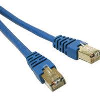 C2G 25Ft Shielded Cat5E Molded Patch Cable Networking Cable Blue 7.625 M