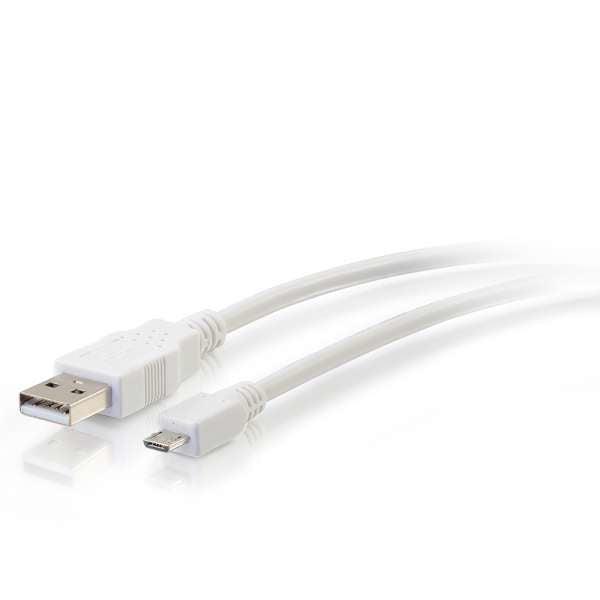 C2G 27441 Usb Cable 0.3 M Usb 2.0 Usb A Micro-Usb B White