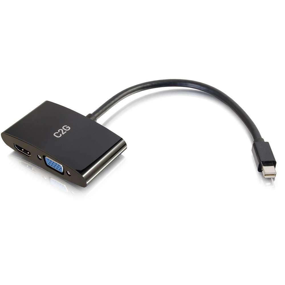 C2G 28271 Video Cable Adapter 0.2 M Mini Displayport Hdmi + Vga (D-Sub) Black
