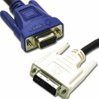 C2G 2M Dvi-A Male To Hd15 Vga Male Analog Video Cable Vga (D-Sub) Black