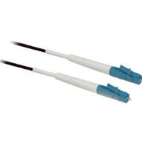 C2G 2M Lc/Lc Plenum-Rated 9/125 Simplex Single-Mode Fiber Patch Cable Fibre Optic Cable Black