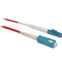 C2G 2M Lc/Sc Simplex 9/125 Single-Mode Fiber Patch Cable - Red Fiber Optic Cable 78.7" (2 M)