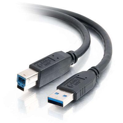 C2G 2M Usb 3.0 A Male To B Male Cable Usb Cable Usb B Black