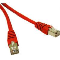 C2G 3Ft Shielded Cat5E Molded Patch Cable Networking Cable Red 0.915 M
