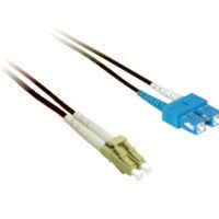 C2G 3M Lc/Sc Plenum-Rated 9/125 Duplex Single-Mode Fiber Patch Cable Fibre Optic Cable Black