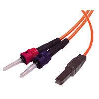 C2G 3M Mtrj/St Duplex 62.5/125 Multimode Fiber Patch Cable - Orange Fiber Optic Cable 118.1" (3 M)