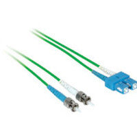 C2G 3M St/Sc Plenum-Rated 9/125 Duplex Single-Mode Fiber Patch Cable - Green Fiber Optic Cable 118.1" (3 M)