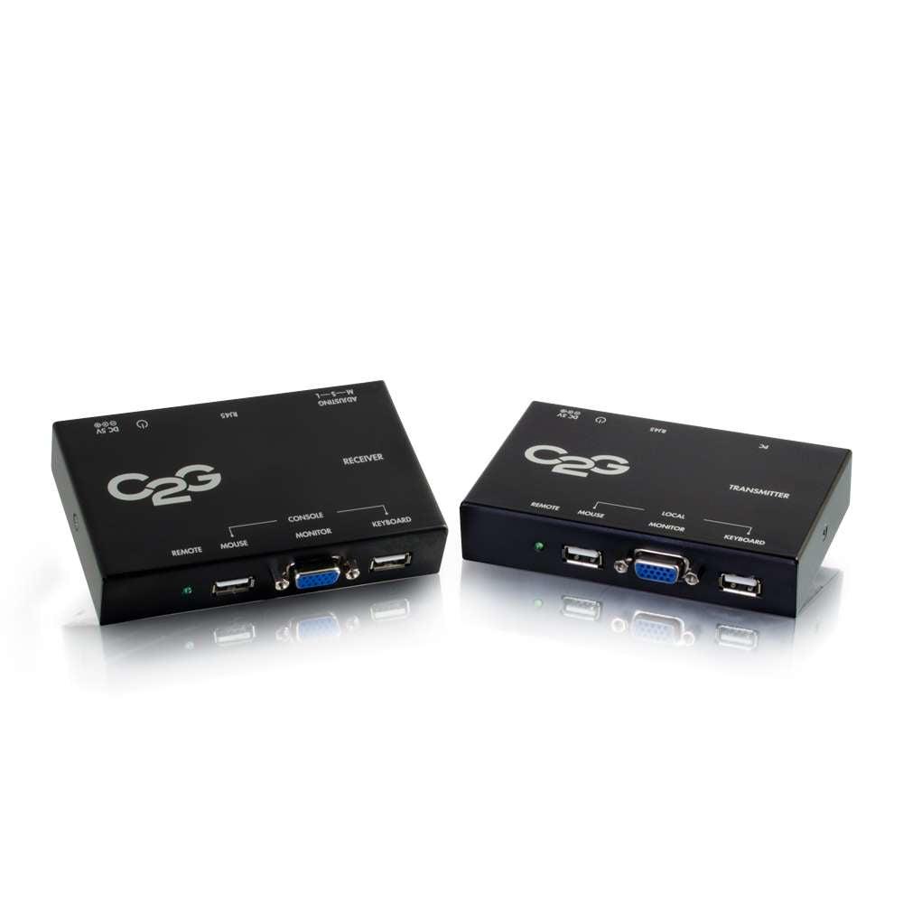 C2G 40322 Av Extender Av Transmitter & Receiver Black