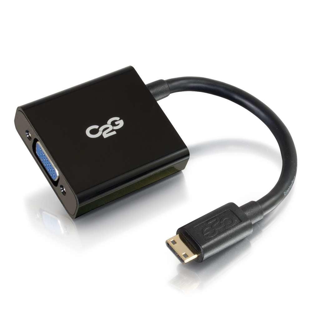 C2G 41350 Video Cable Adapter 0.2032 M Hdmi Vga (D-Sub) Black