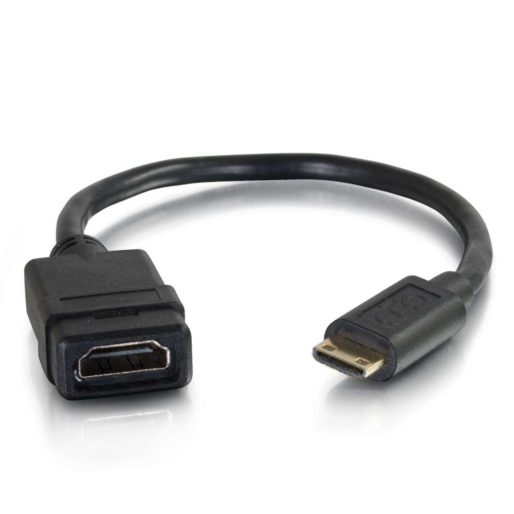 C2G 41356 Video Cable Adapter 0.2032 M Mini-Hdmi Hdmi Black