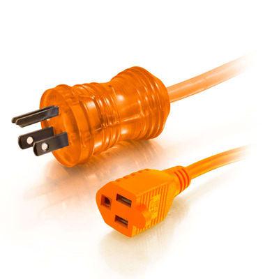 C2G 48062 Power Cable Orange 22.5 M Nema 5-15P Nema 5-15R