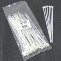 C2G 4In Cable Ties - White 100Pk Cable Tie