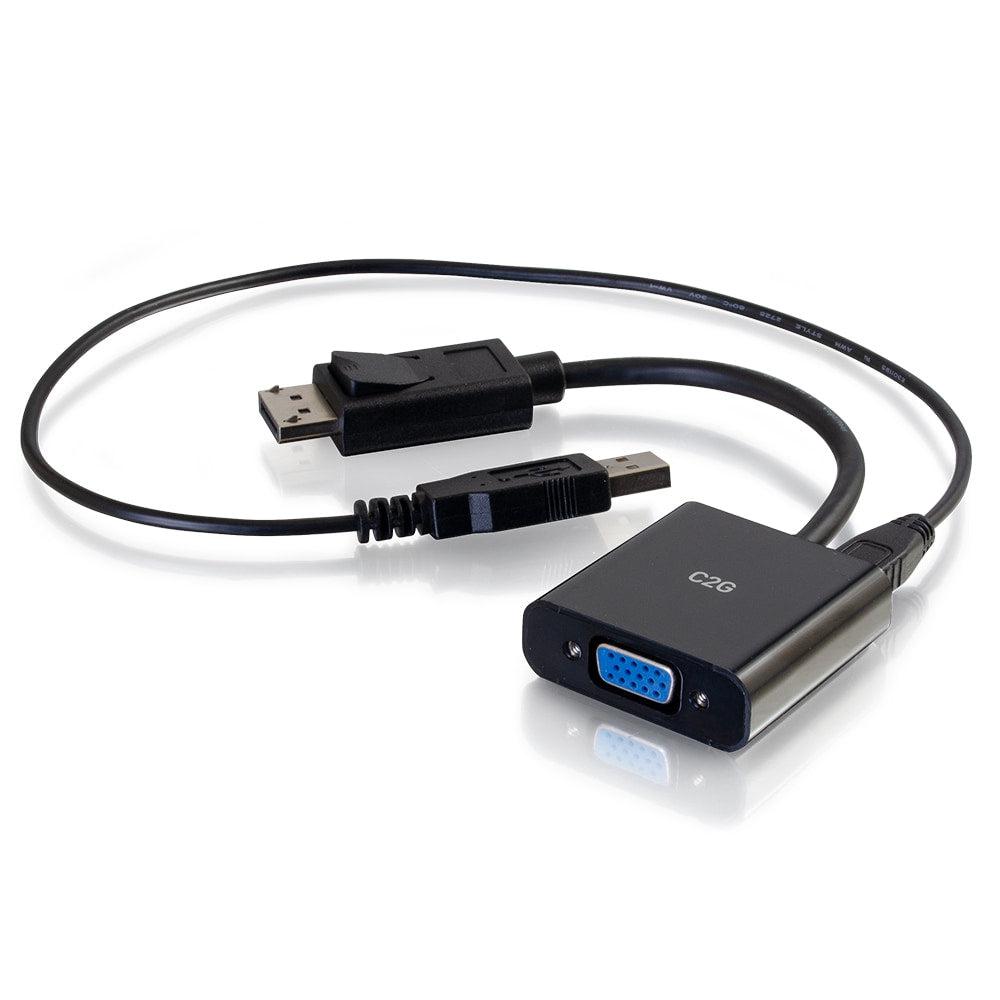 C2G 54682 Video Cable Adapter 0.2032 M Displayport Vga (D-Sub) Black