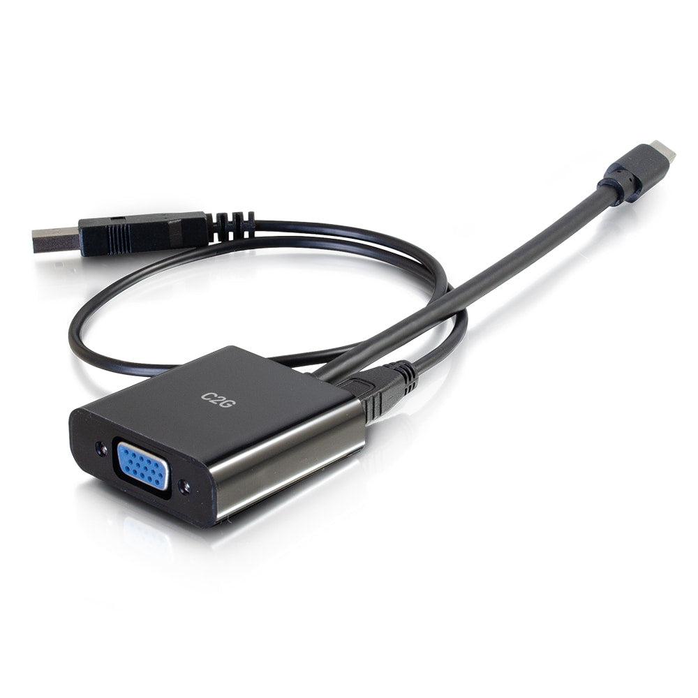 C2G 54683 Video Cable Adapter 0.2032 M Mini Displayport Vga (D-Sub) Black