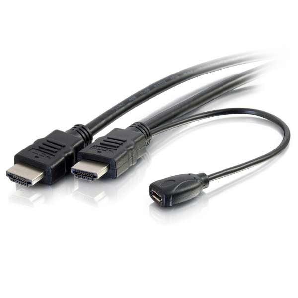 C2G 56792 Hdmi Cable 4.5 M Hdmi, Usb Micro-B Hdmi, Usb-A, Usb Micro-B Black