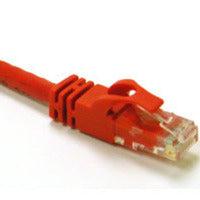 C2G 5Ft Cat6 550Mhz Snagless Crossover Cable Networking Cable Red 1.525 M